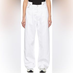 AGOLDE pieced angled Jean in sugar